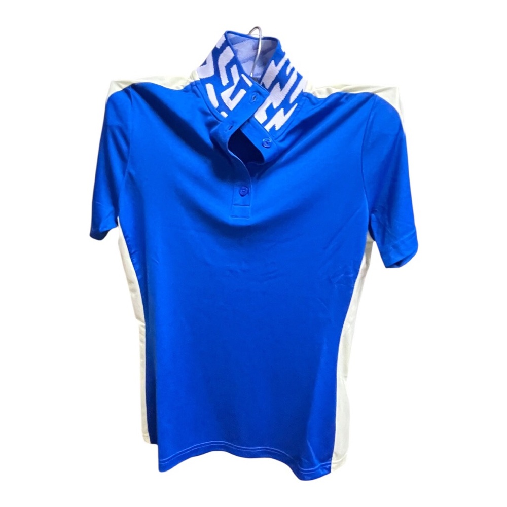 J.Lindeberg Royal Blue Pip Button Golf Shirt - Picture 3 of 6